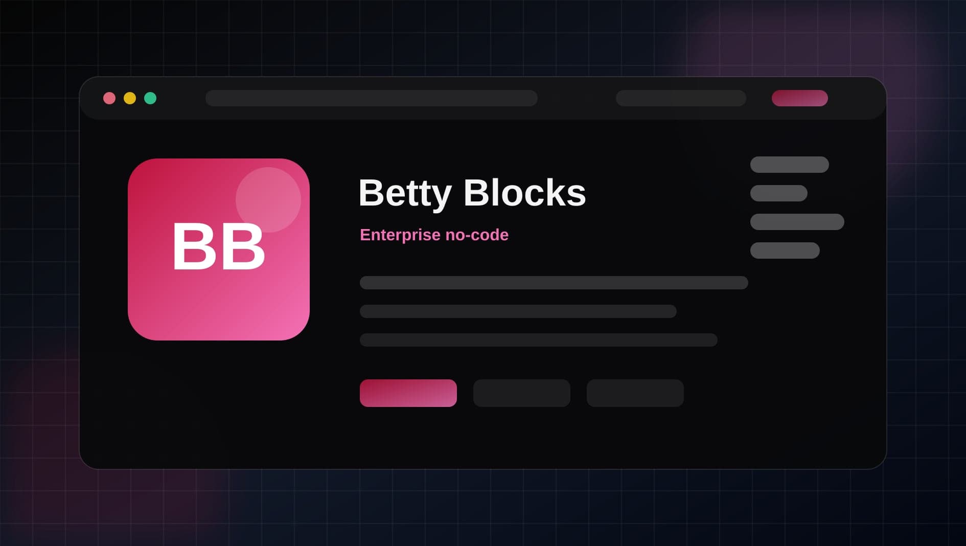 Betty Blocks visual overview