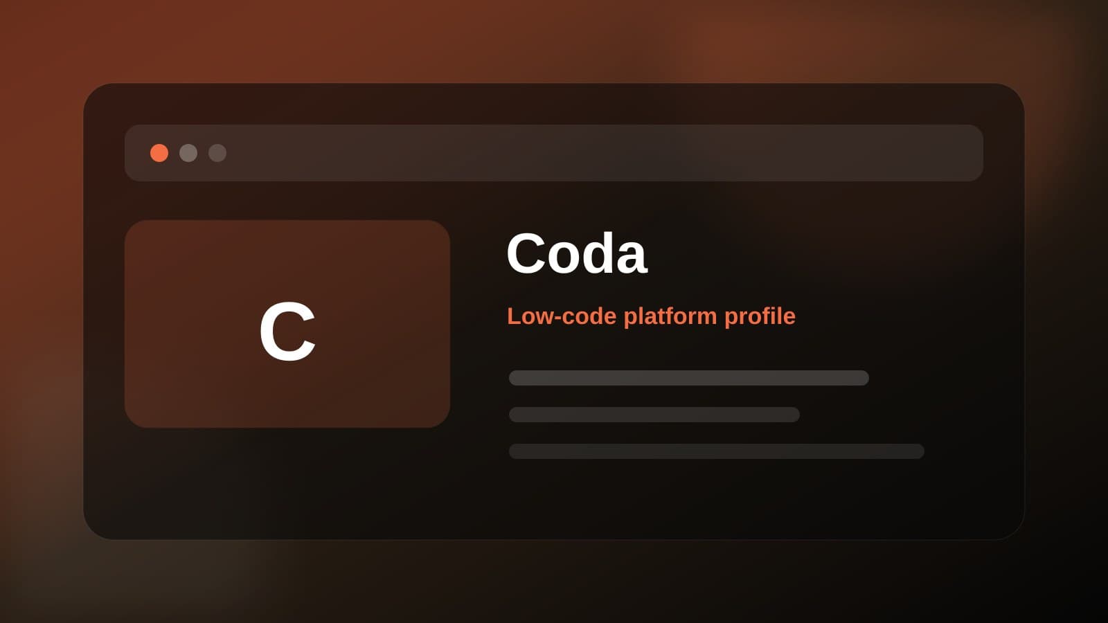Coda visual overview