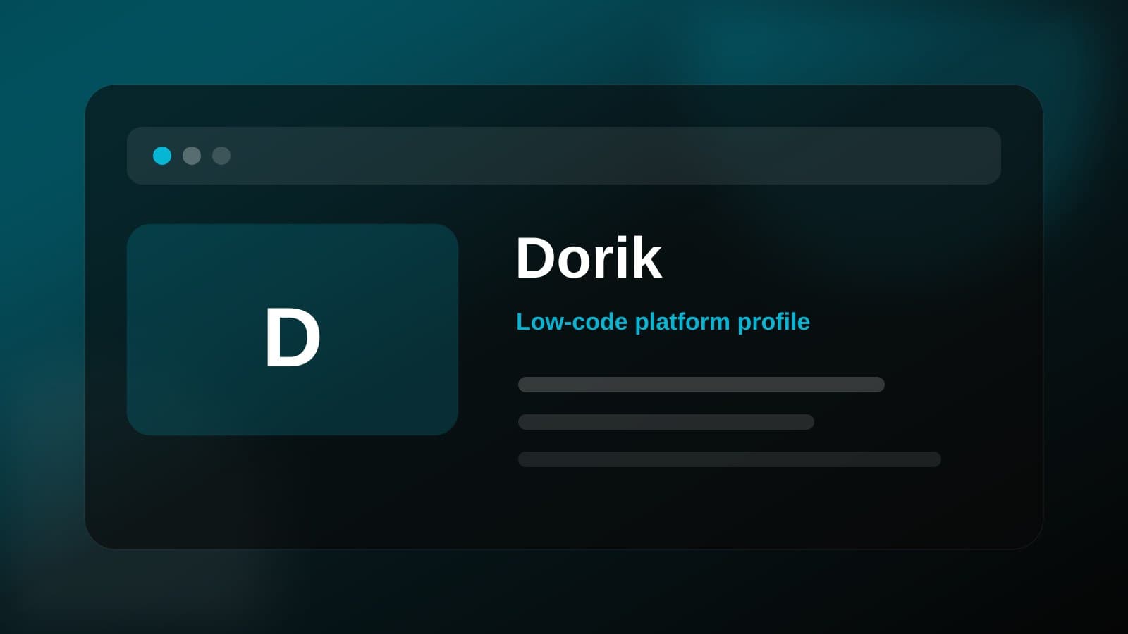 Dorik visual overview