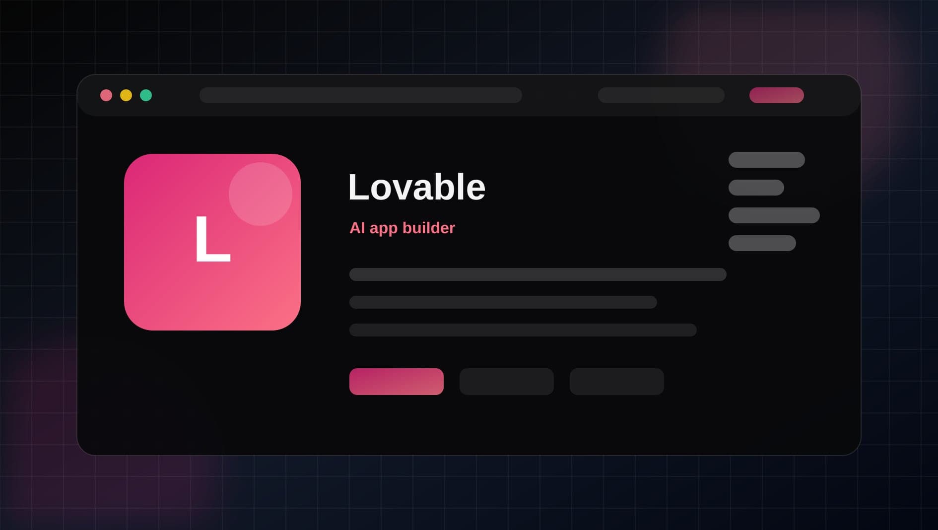 Lovable visual overview