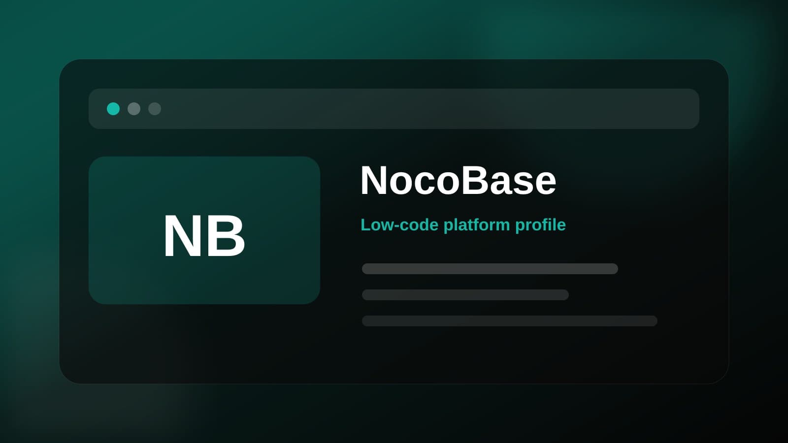 NocoBase visual overview