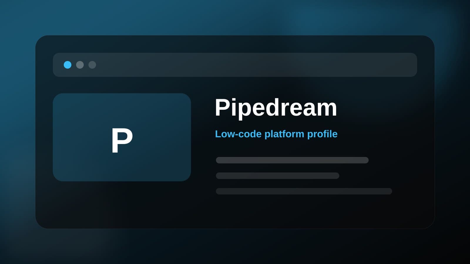 Pipedream visual overview