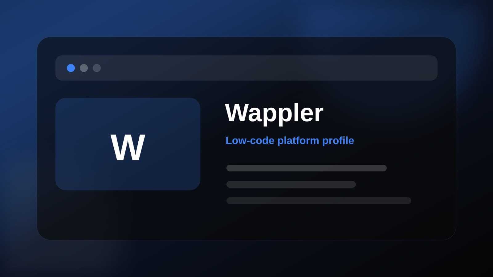 Wappler visual overview