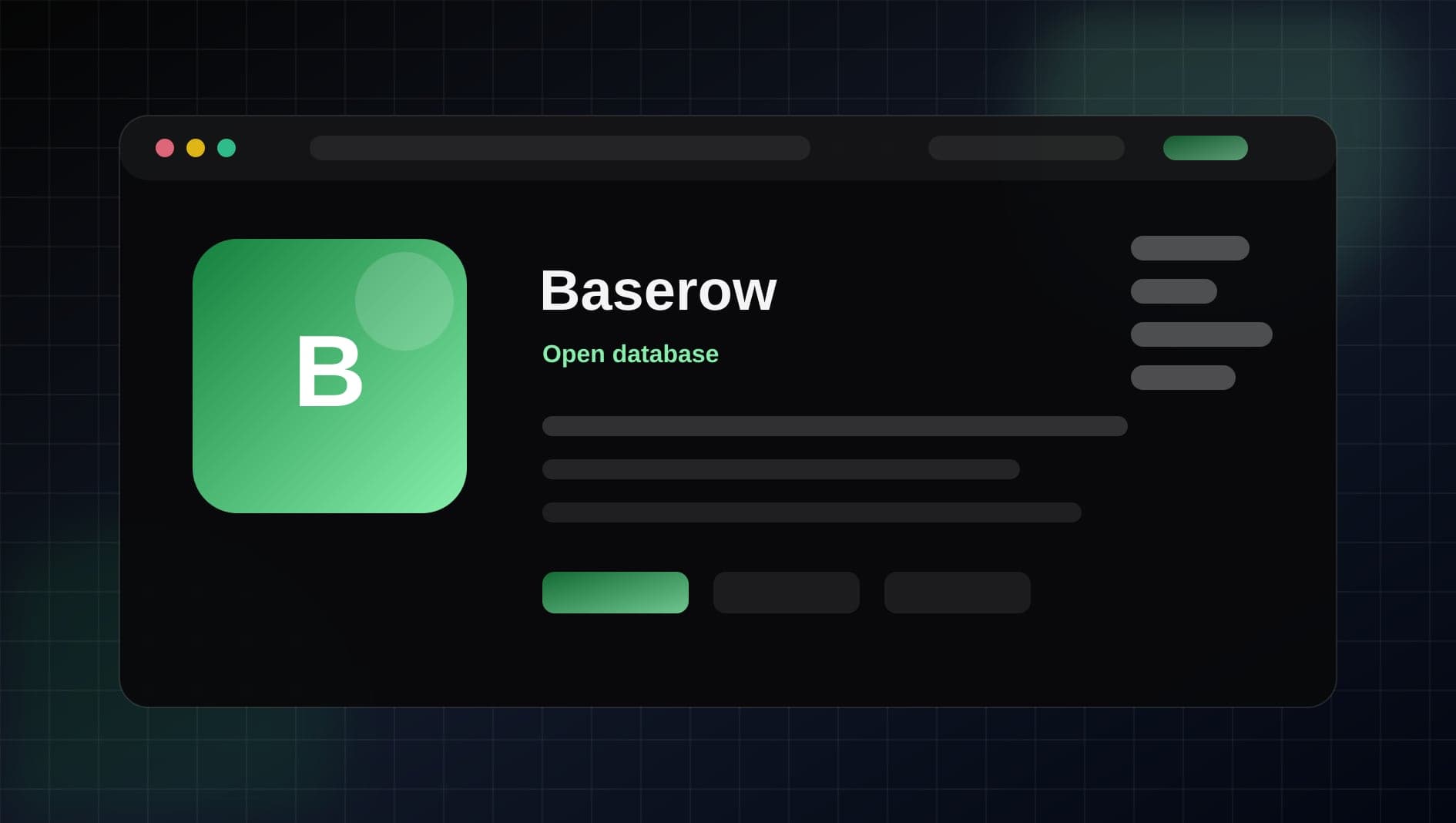 Baserow visual overview