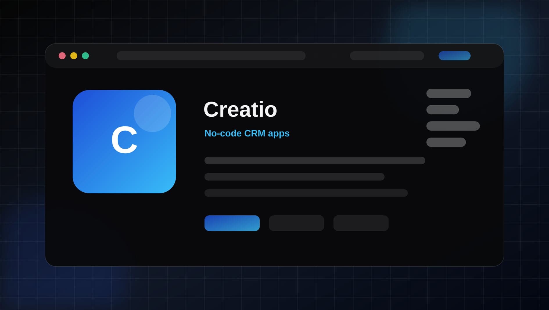 Creatio visual overview