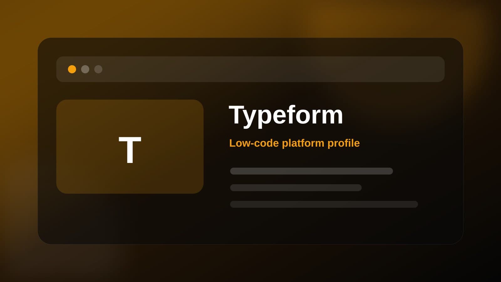 Typeform visual overview